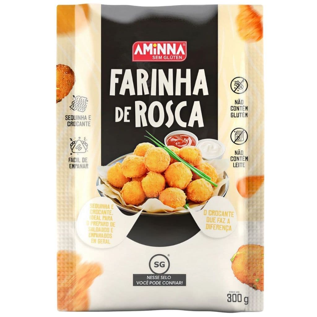 Farinha De Rosca Sem Glúten 300g - Aminna