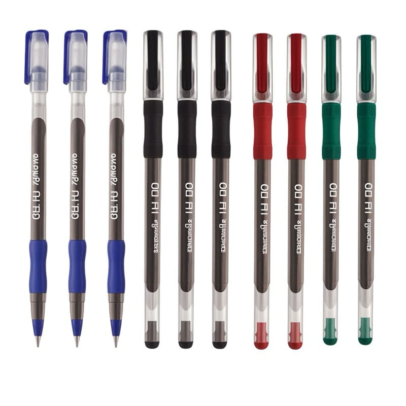 Caneta Gel Fit 0.6 -  Preta Jocar Office- 10 Canetas