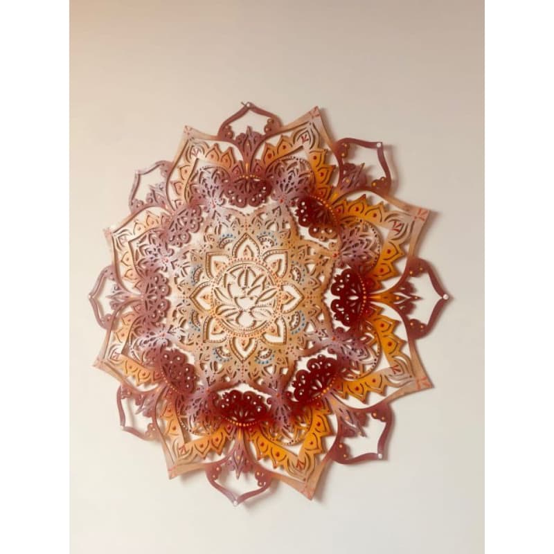 Mandala artesanal - Thaart - Personalizada 40 cm,  arte, presente, decoração