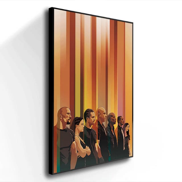 Quadro decorativo filme Velozes e Furiosos decoração para garagem quarto estudio