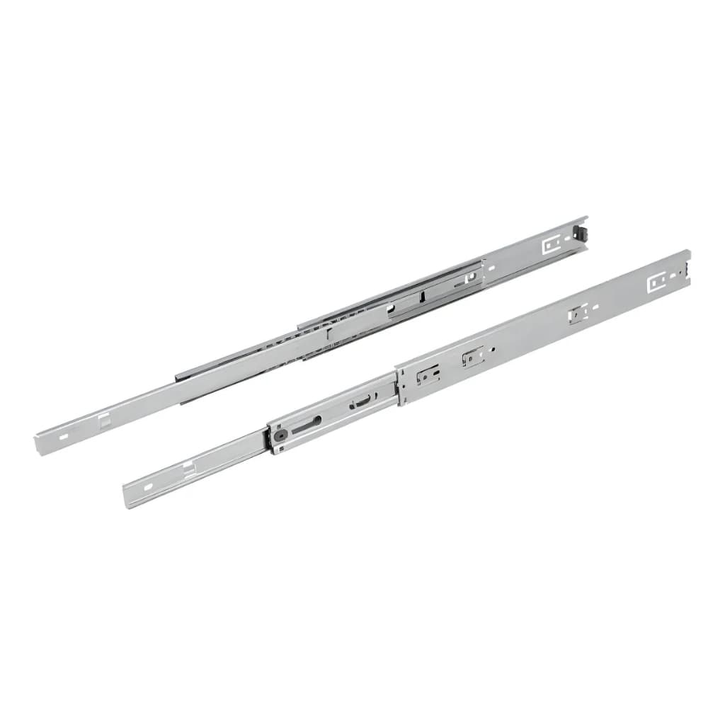 Trilho Telescópico Zincado 40kg Modelo Tradicional para Gaveta – 250mm a 500mm