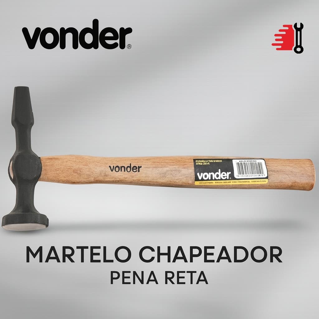 Martelo Chapeador Pena Reta Vonder Para Funilaria Profissional