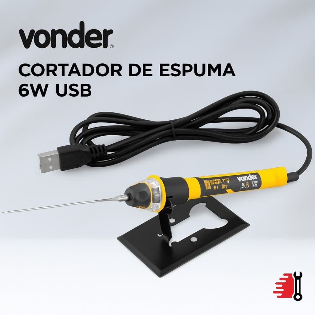 Cortador De Espuma E Isopor VONDER CEV 060 6 W USB Aquecimento Rápido Artesanato