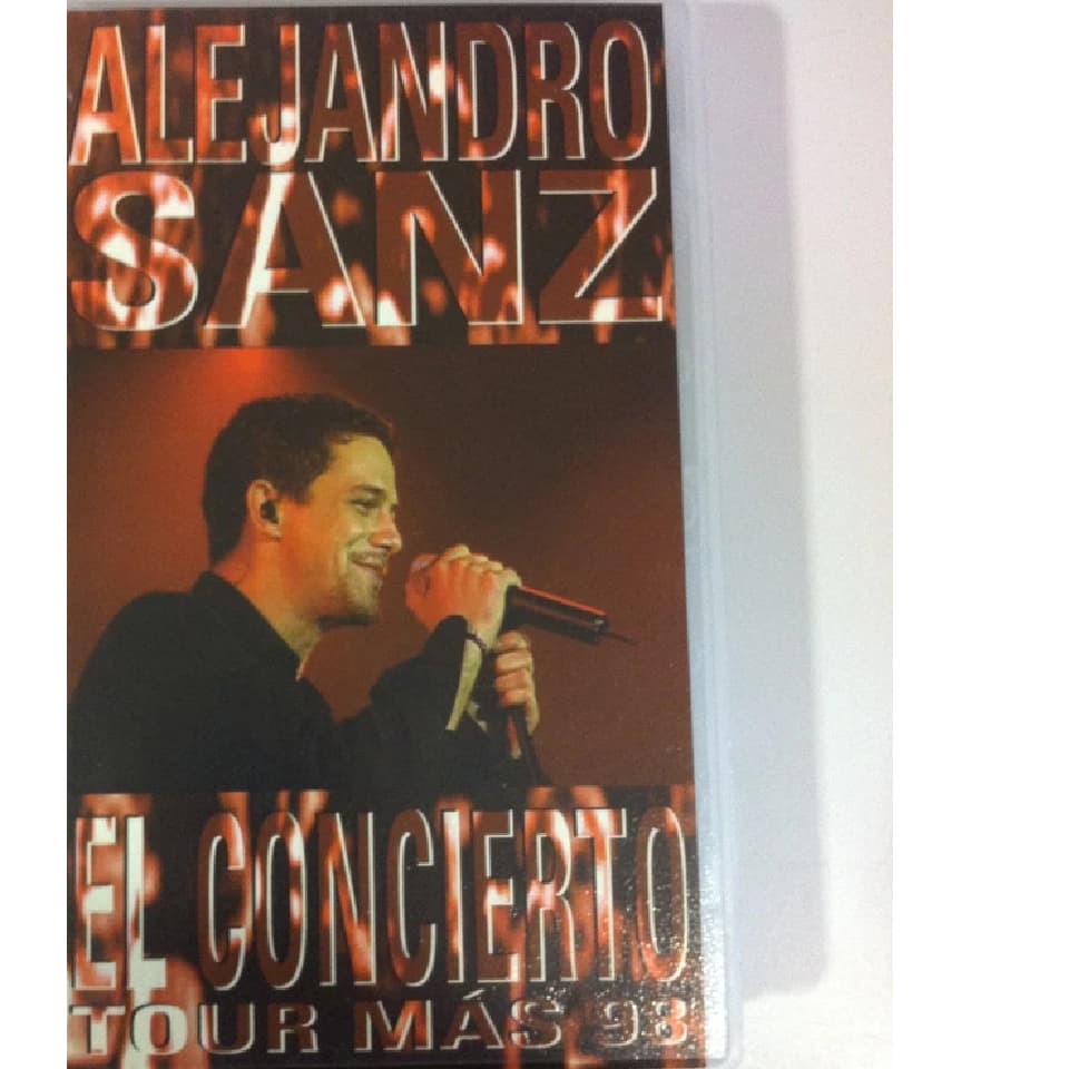 vhs ALEJANDRO SANZ - EL CONCIERTO TOUR MAS 98 -lacrado