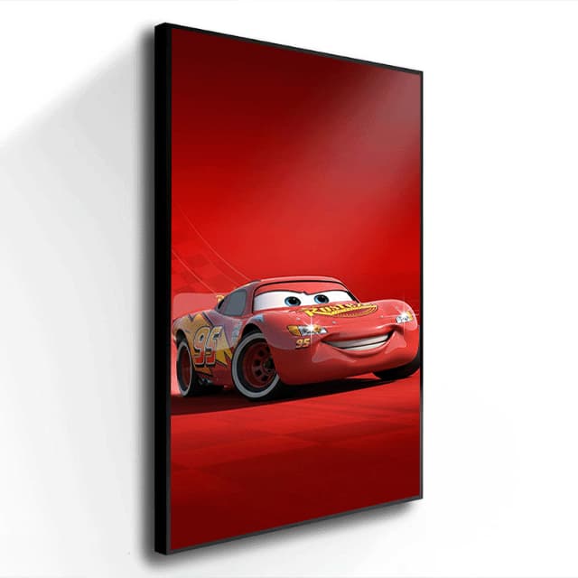 Quadro decorativo desenho infantil carros Relampago Mcqueen