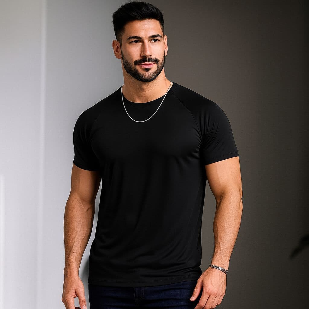 Camiseta Masculina Dry Fit Treino Blusa Academia Conforto Leve Respirável Uv Atividade Física