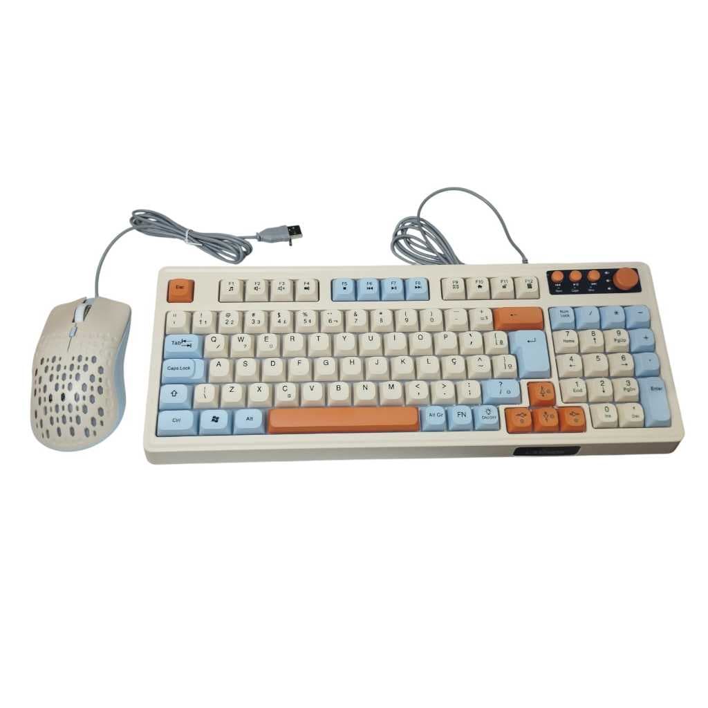 Kit Gamer Teclado E Mouse  Luz Rgb - LEY-2274