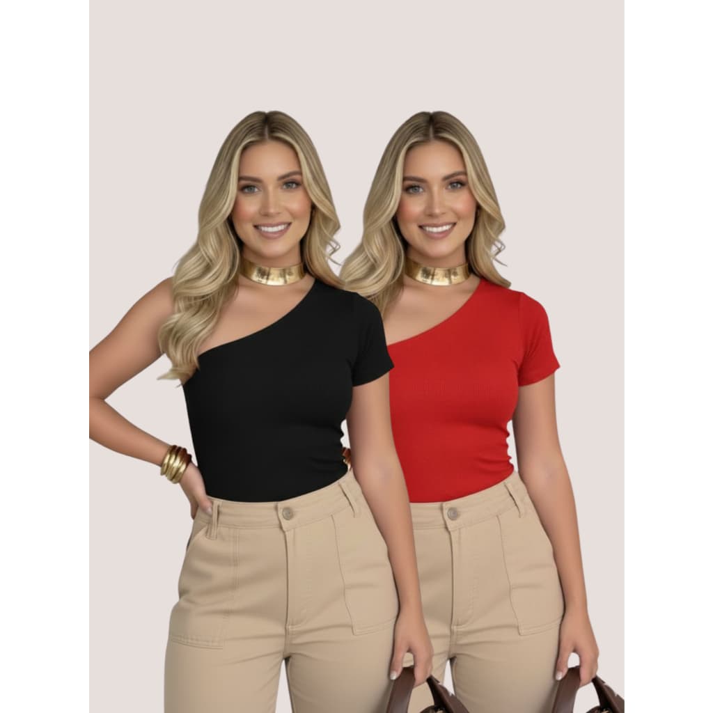 Blusinha Feminina Mula Manca Com Manga Curta Moda Suplex com Forro Estilo Blogueira Casual