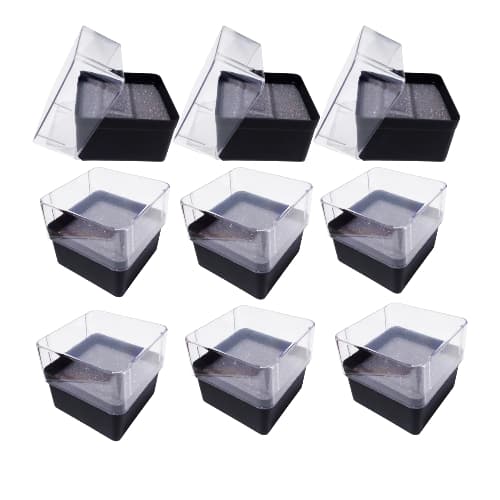 Kit com 24 Unidades de Caixinhas Pretas para Relógio com Tampa de Acrílico Transparente