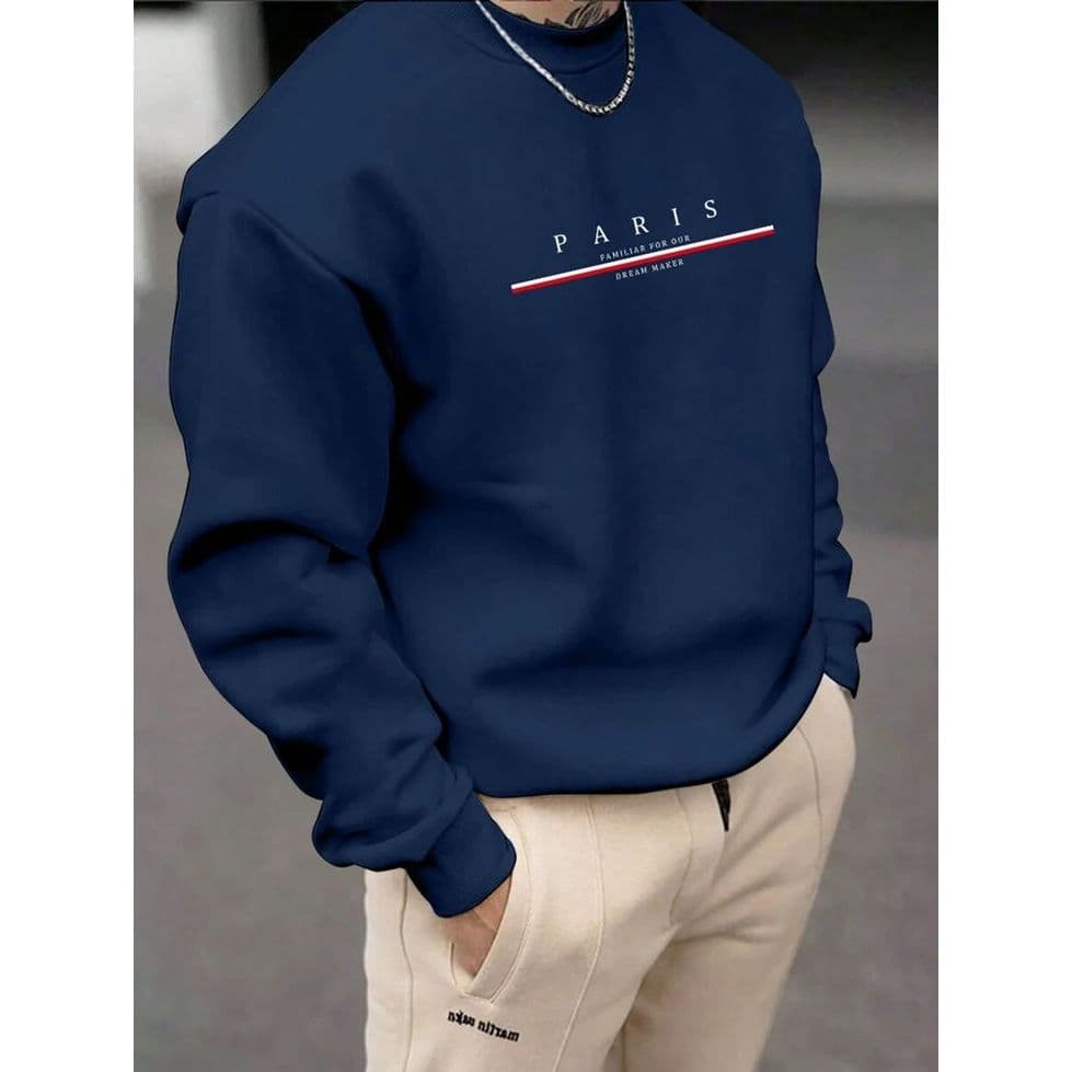 Moletom liso Algodão Modelo Casual Para inverno dream maker blusa de frio básico gola careca