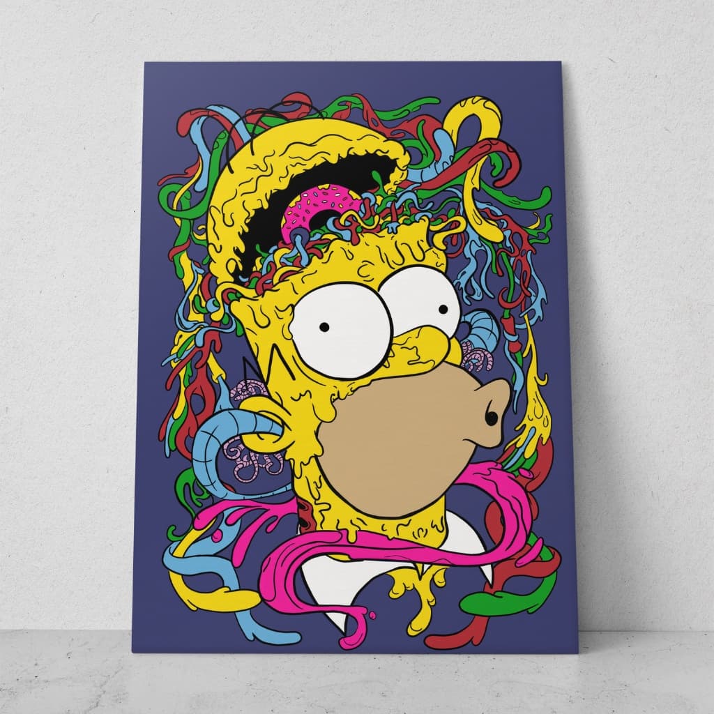 Quadro decorativo desenho Os Simpsons decoração para quarto