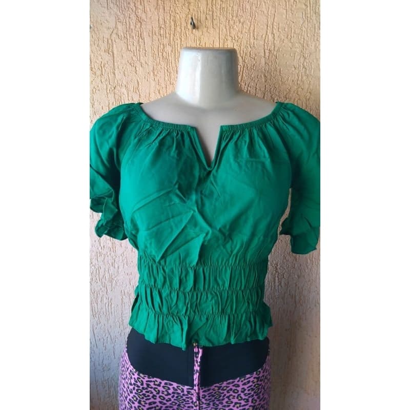 Blusinha G Ciganinha Detalhe V Ombro a Ombro Produto Novo