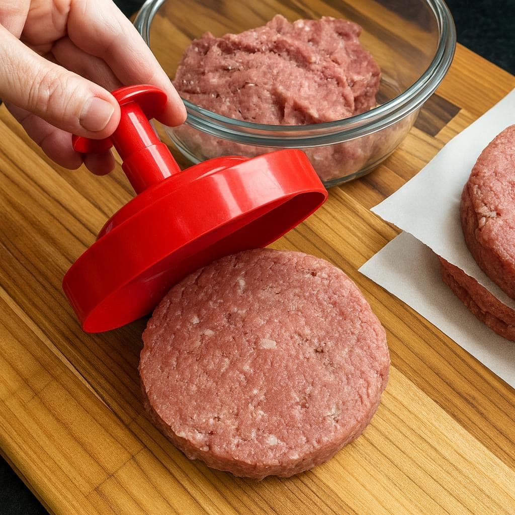 Hamburgueira Modelo Profissional – Forma Modeladora de Hambúrguer até 170g | Praticidade e Precisão
