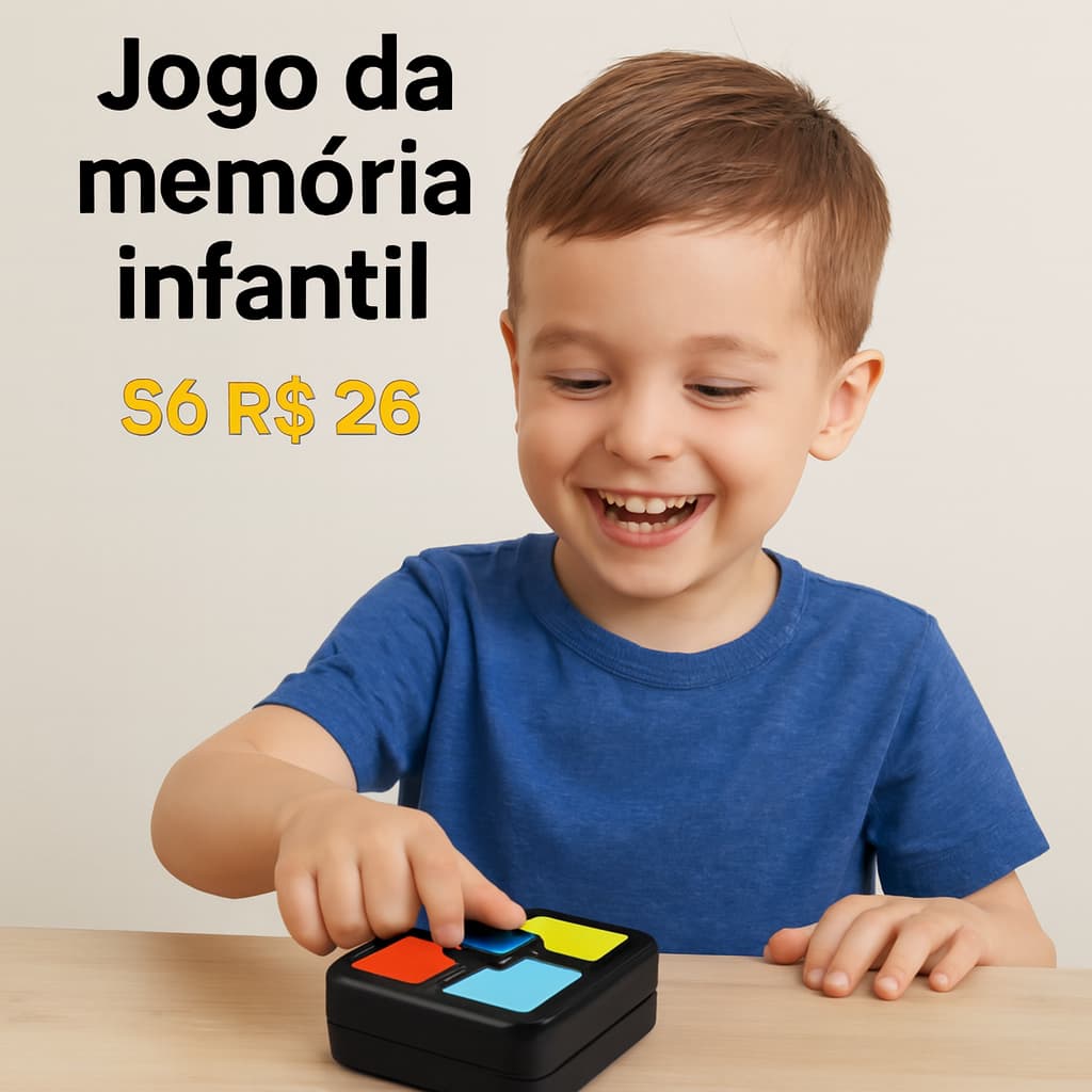 Jogo da memoria sonoro e visual,memory game tipo genius luz e som
