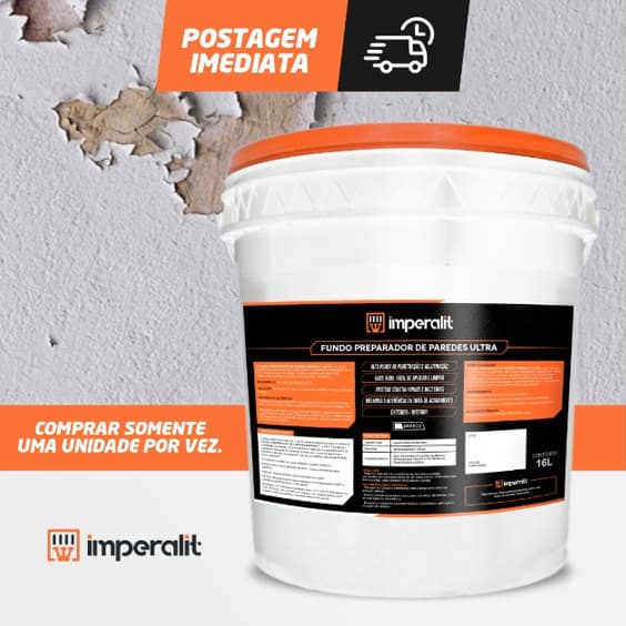Imperalit Fundo Preparador Ultra 16L Selagem e Aderência Profissional