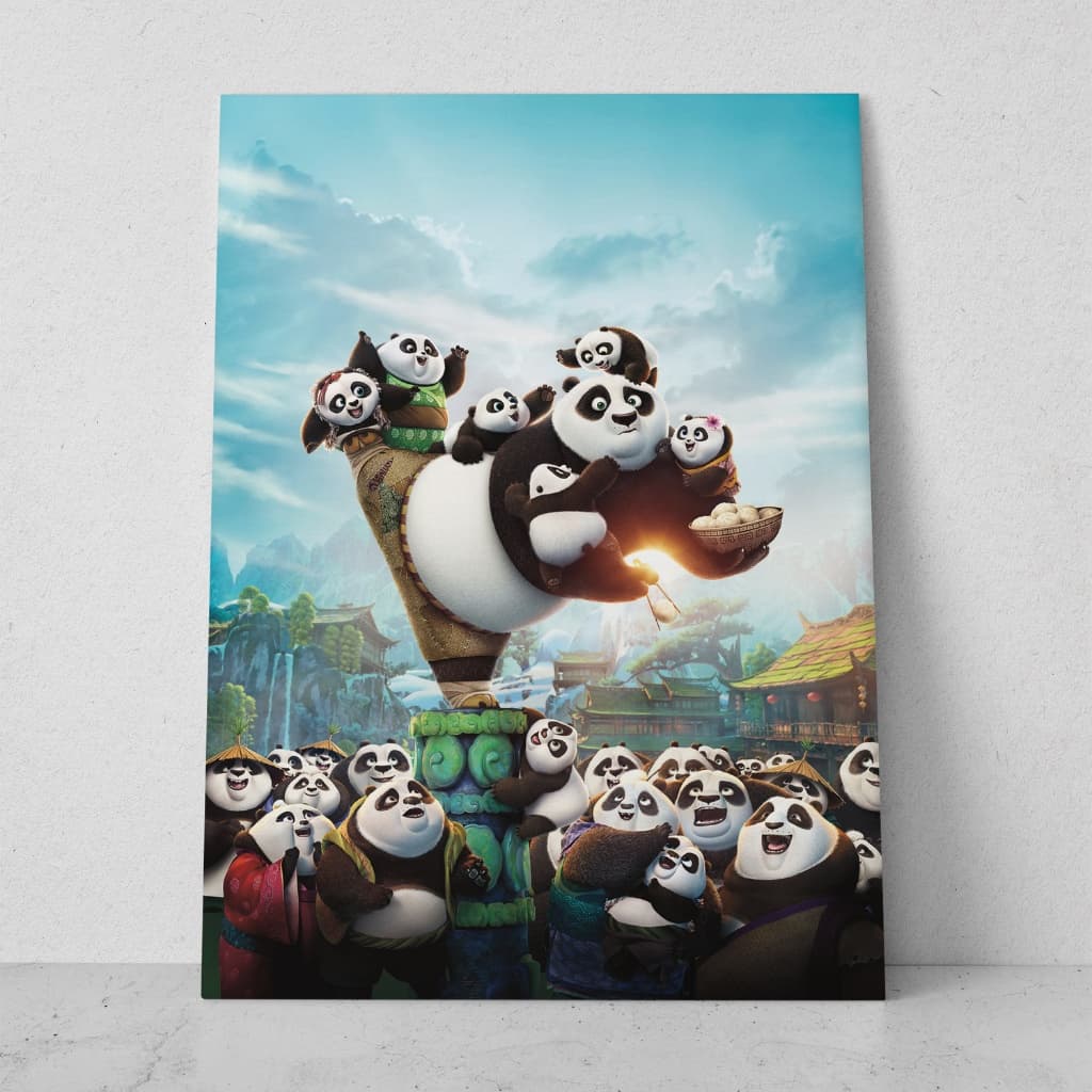 Quadro decorativo desenho infantil Kung Fu Panda decoração para quarto