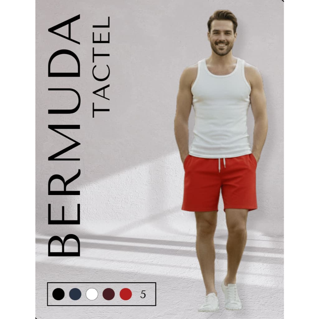 Short Masculino Bermuda Mauricinho Tactel Academia Treino Praia Bolsos Elástico Cordão