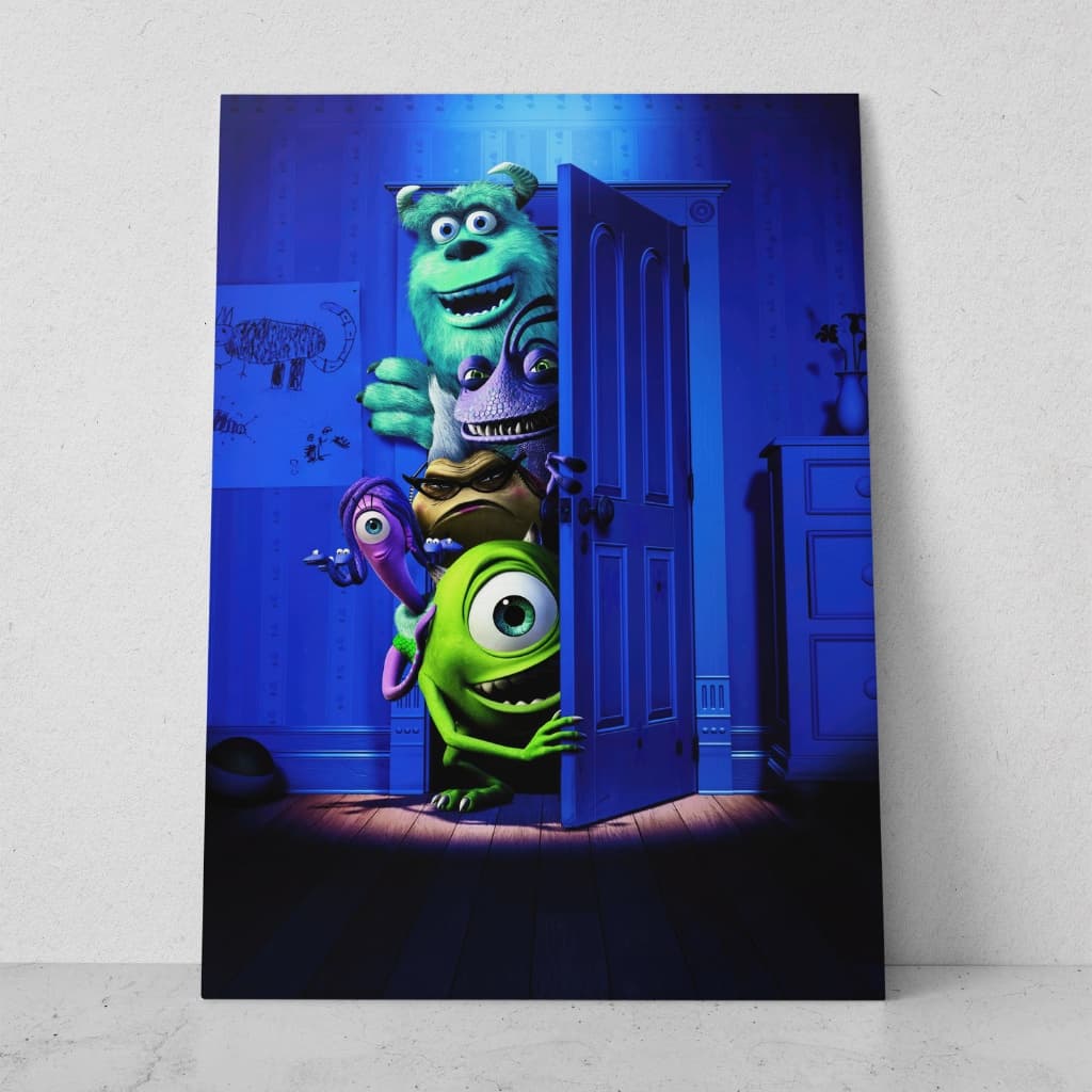 Quadro decorativo desenho infantil Monstros S.A decoração para quarto