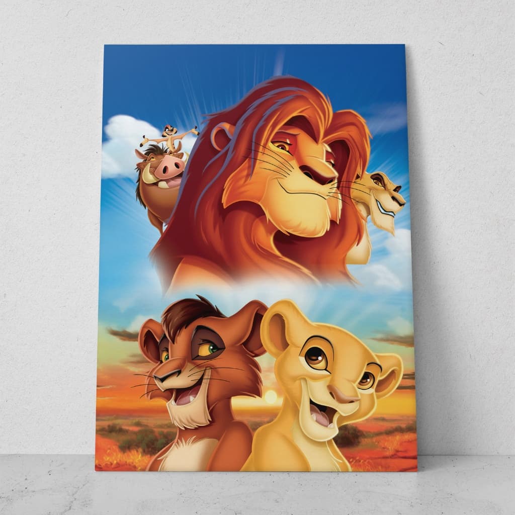 Quadro decorativo desenho infantil O Rei Leão decoração para quarto