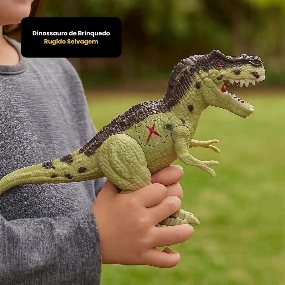 Dinossauro de Brinquedo de criança com Luz e Som  Rugido Realista  Infantil