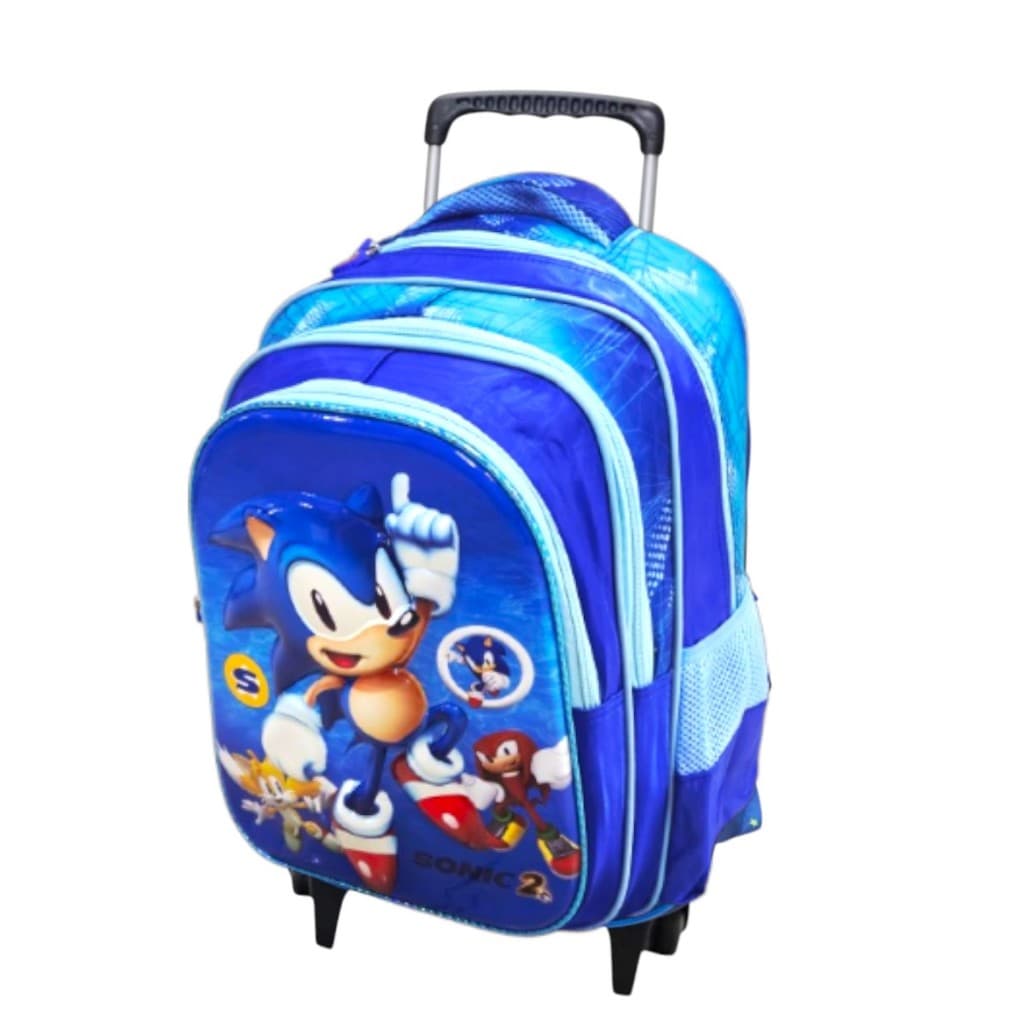 🎒✨ Mochila Escolar Infantil 3D com Rodinhas – Para Meninos e Meninas + 🎁