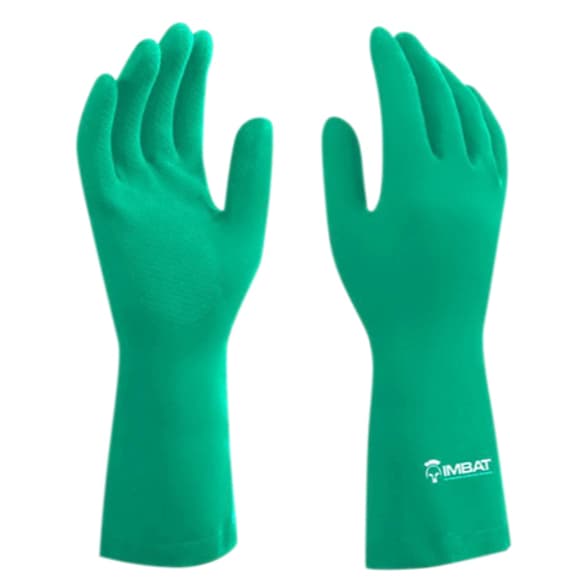 LUVA LATEX FORRADA VERDE DIVERSOS TAMANHOS IMBAT