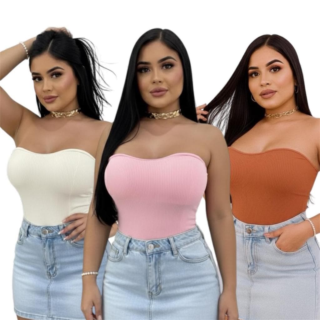 Body Feminino Tomara Que Caia Básico Anarruga Moda Feminina Verão 2025 Elegante Confortável Forro