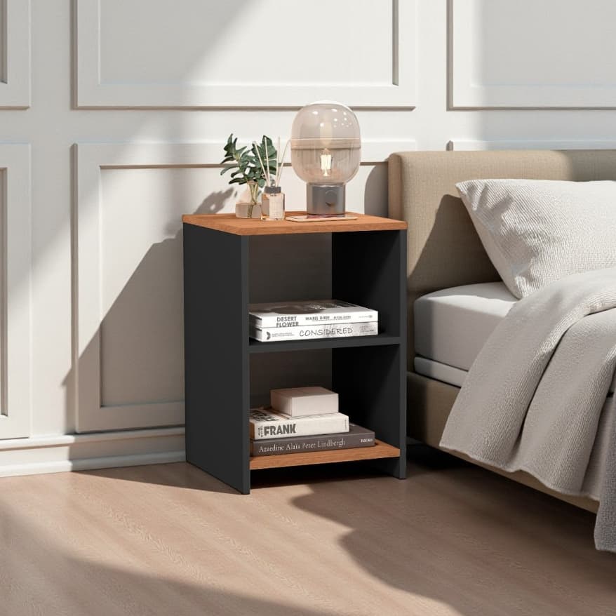 Mesa de Cabeceira Retrô Moderna – Criado Com Acabamento Premium para Quarto/Sala – Envio Imediato
