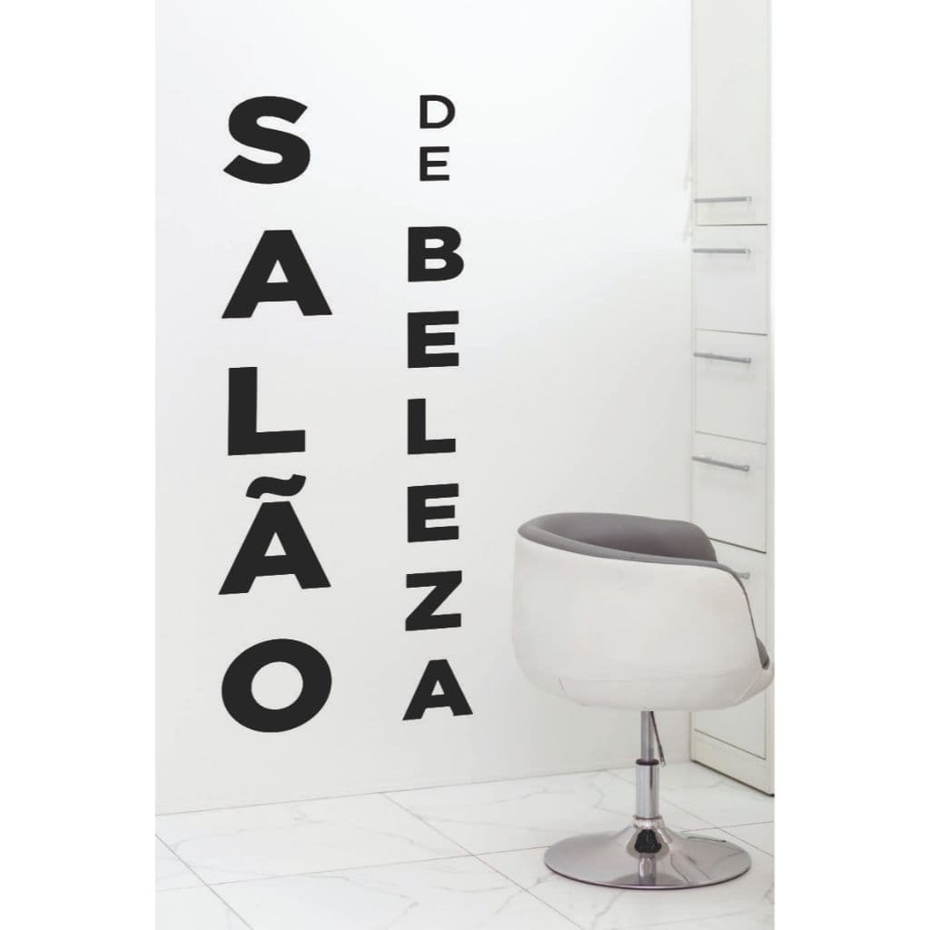 Adesivo de Parede Decorativo Salão de Beleza Estética Hair Nail Lash Designer Beuaty