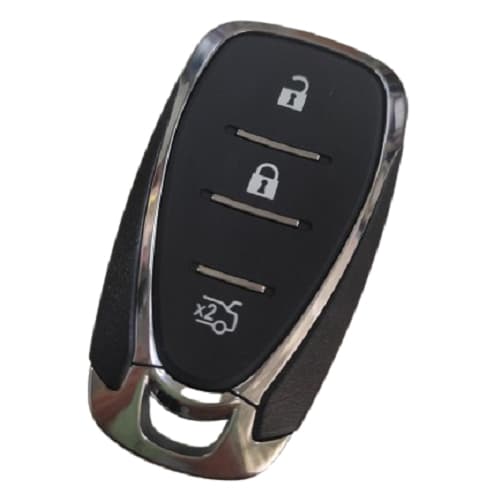 CARCAÇA DE  CHAVE CANIVETE GM 3 BOTÕES TRACKER CRUZE COM LÂMINA - ACOMPANHA ADESIVO DE ALUMÍNIO