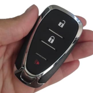 CARCAÇA DE CHAVE CANIVETE GM 2B + 1 BUZINA TRACKER CRUZE COM LÂMINA - ACOMPANHA ADESIVO DE ALUMÍNIO