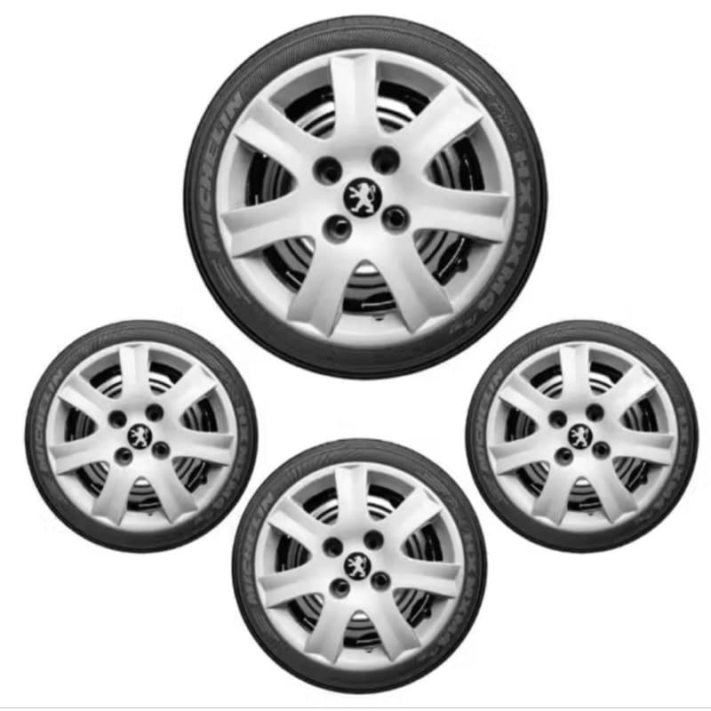 jogo 4 calotas aro 14 Peugeot 206 207 307