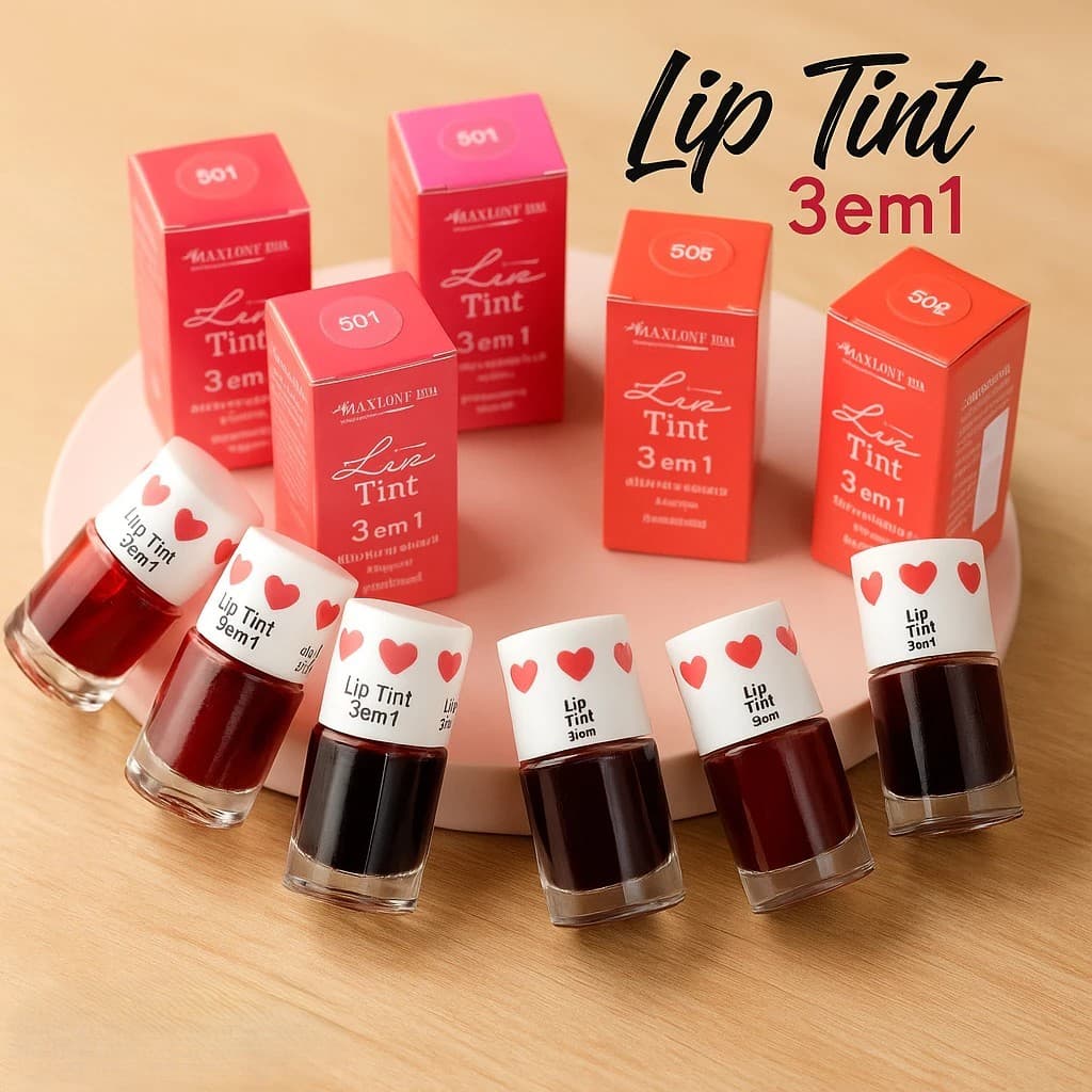 Lip Tint 3 em 1 Rosa Mosqueta Max Love com Ácido Hialurônico e D-Pantenol