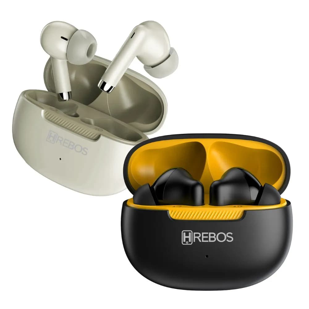 Fone De Ouvido Bluetooth  Som Potente, Microfone, 320mAh Bateria HREBOS EB-400