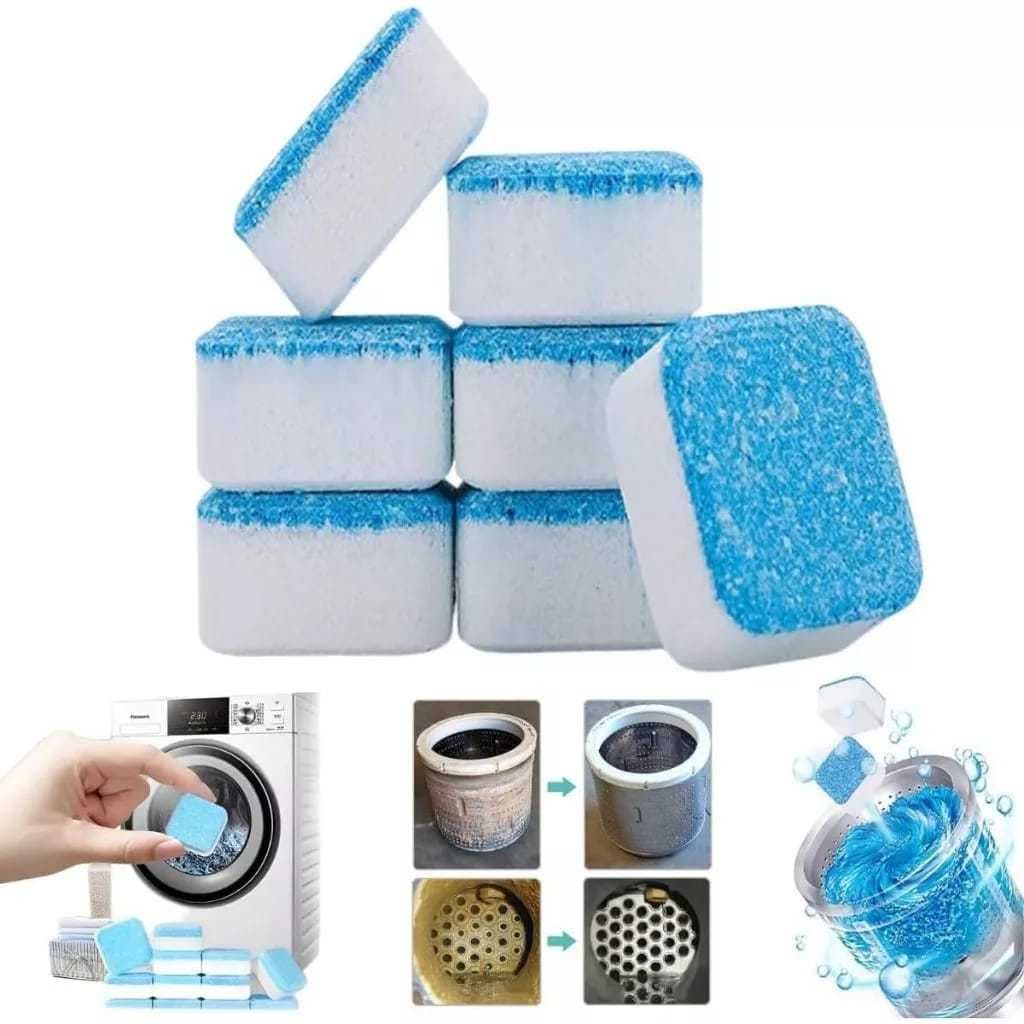 KIT PASTILHAS EFERVESCENTES LIMPA MÁQUINA DE LAVAR
