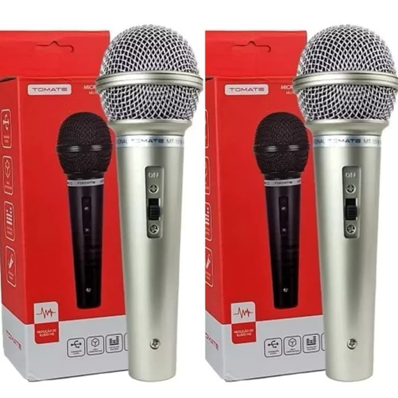 Microfone de mão Dinâmico Karaokê Para Caixa De Som Profissional Com Fio igreja festas palestra