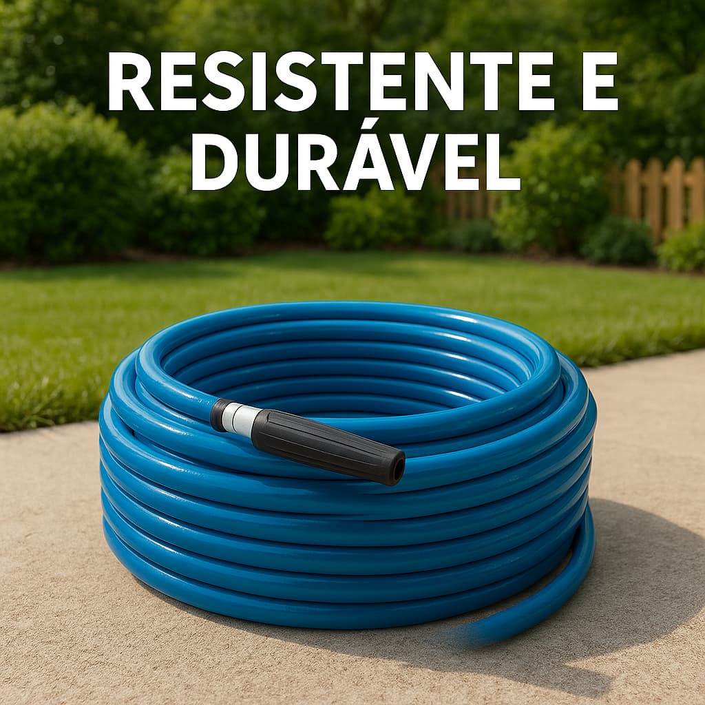 Mangueira de Jardim Reforçada Flexível com Esguicho Super Durável Pronta para Uso