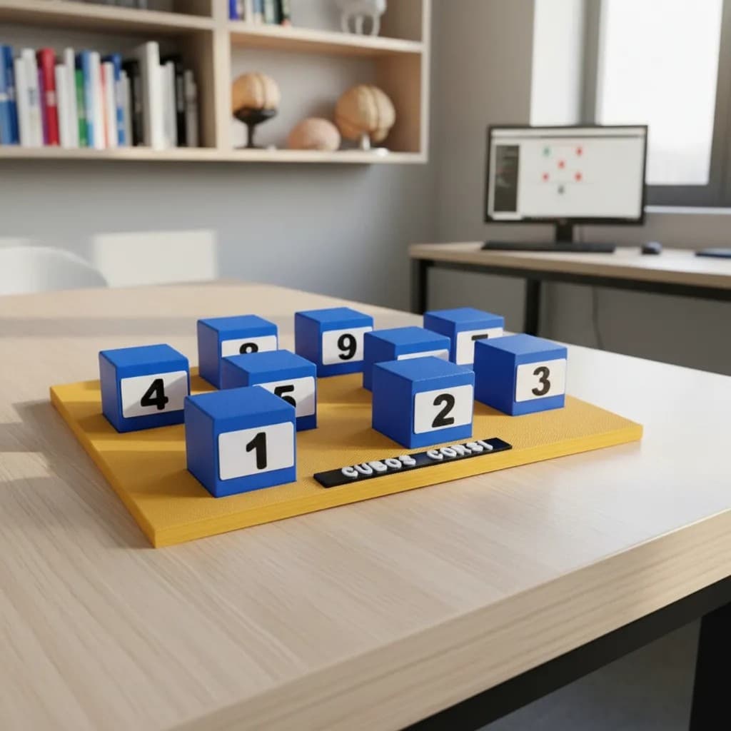 Cubos Corsi Estimulação Habilidade Brinquedo Educativo Cubo. Presente cognitivo
