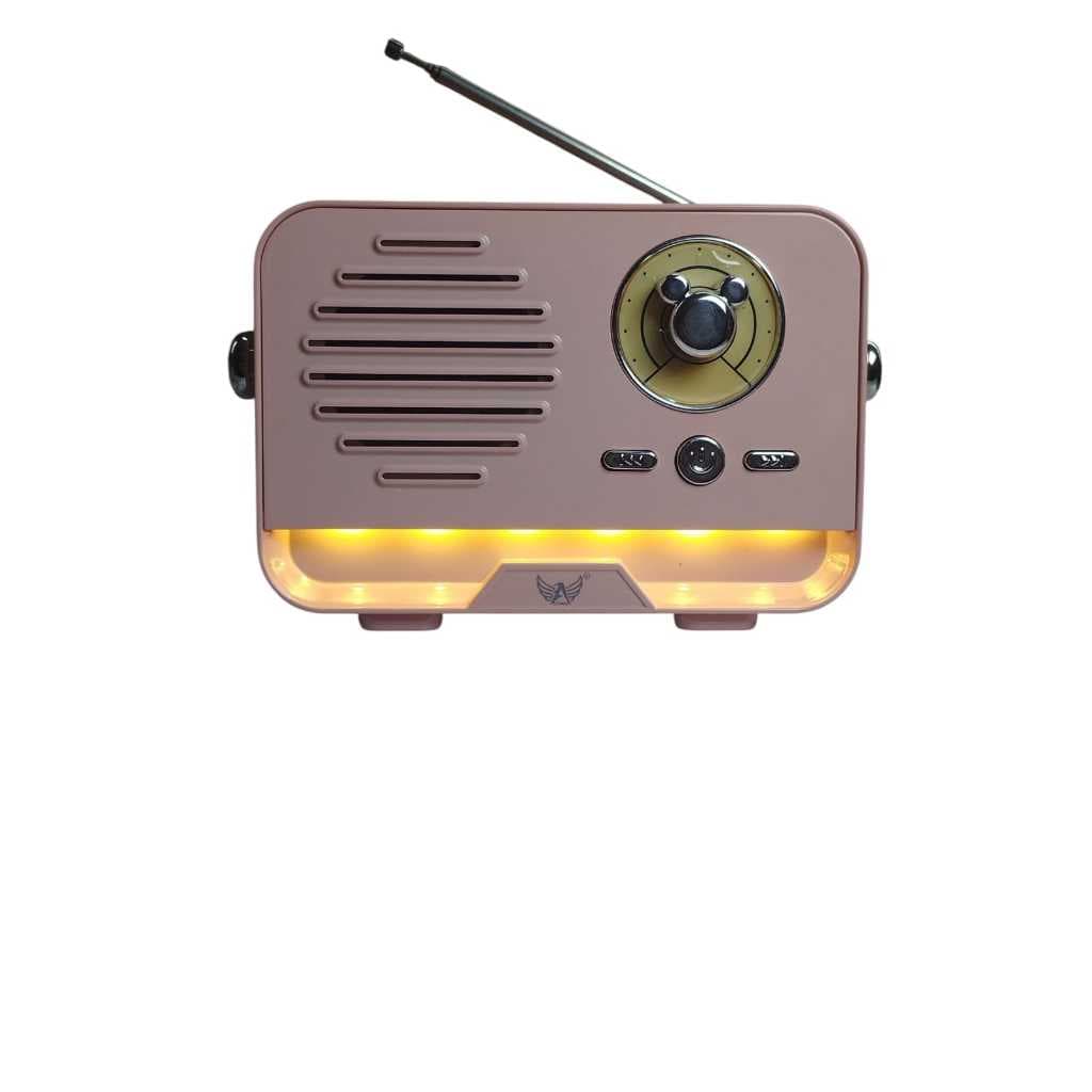 Mini Rádio Retro Vintage Caixa Caixinha Bluetooth Portátil - AD-8099