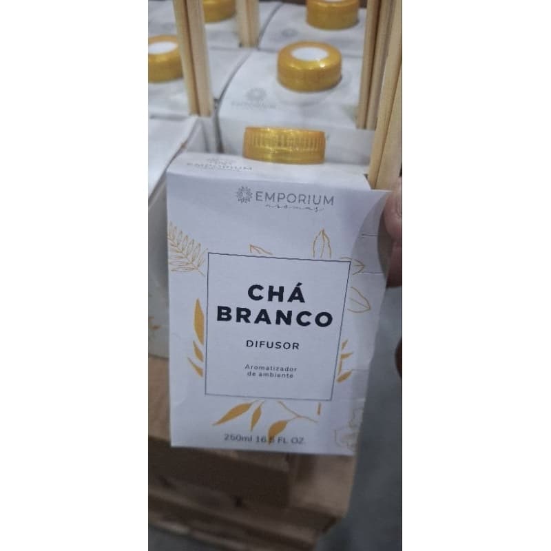 Difusor chá branco Emporuim 250ml deixa seu ambiente com cheiro maravilhoso