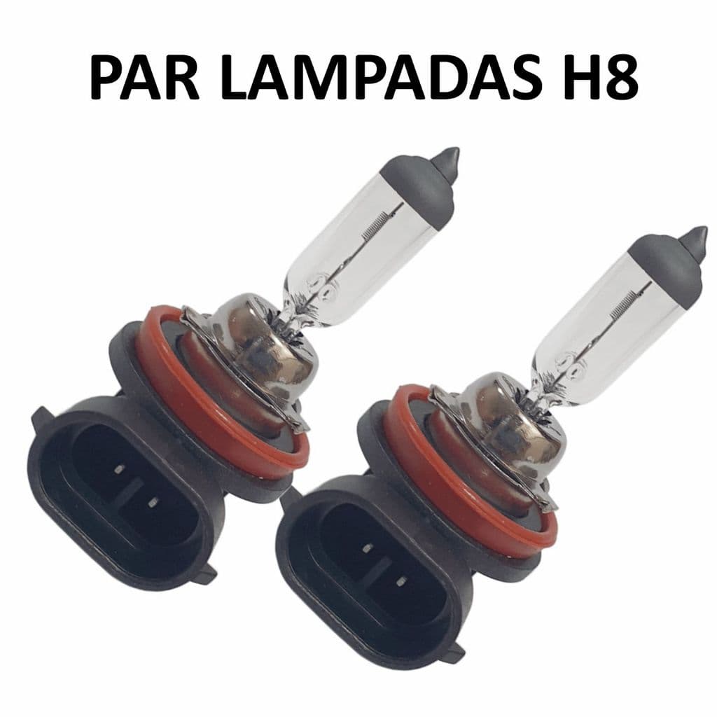 Par Lampada Halogena Farol H8 35w 12v 4300k Milha Carro