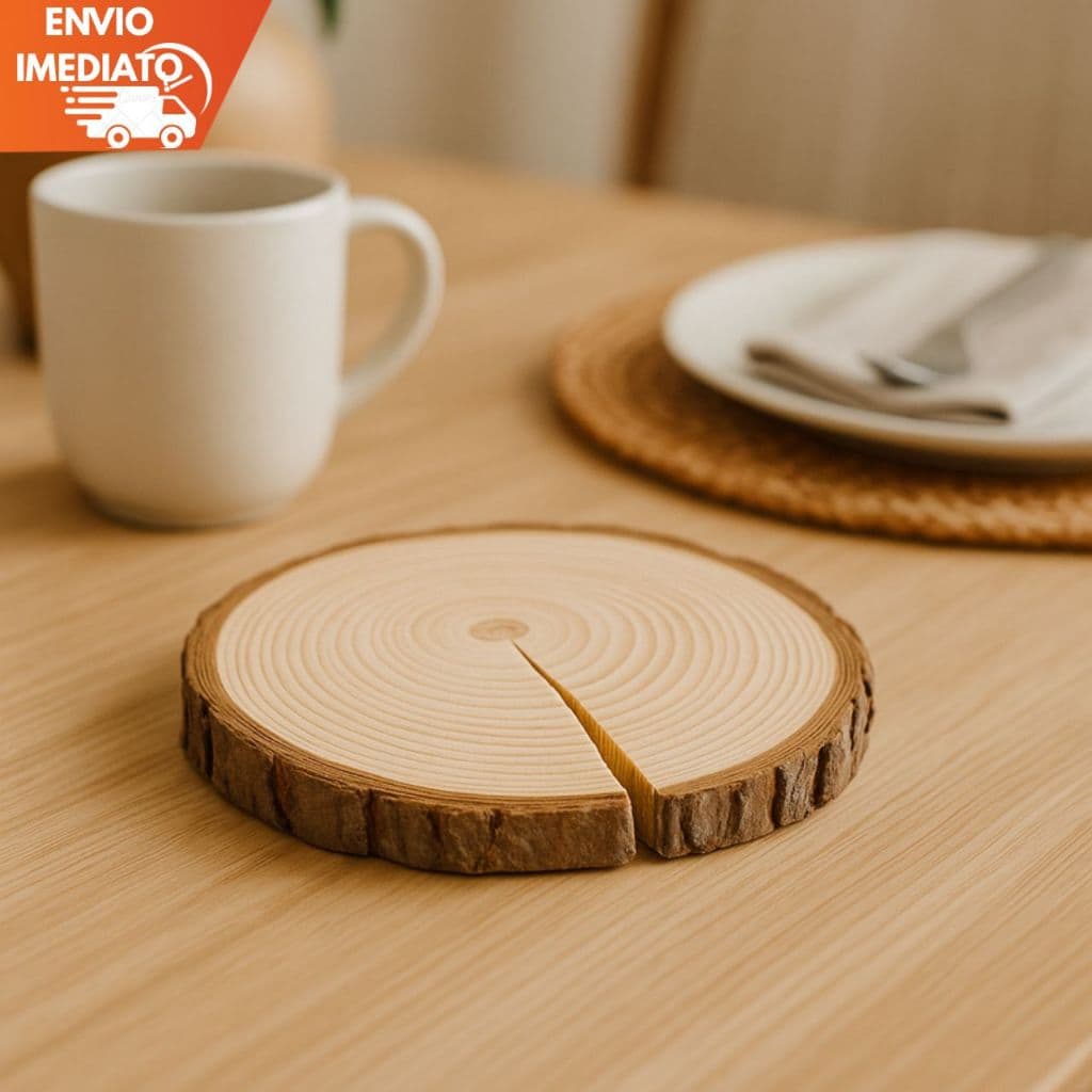 Base de Madeira 13cm Para Decoração Centro de Mesa, Fotos, Eventos, Suporte para Panelas