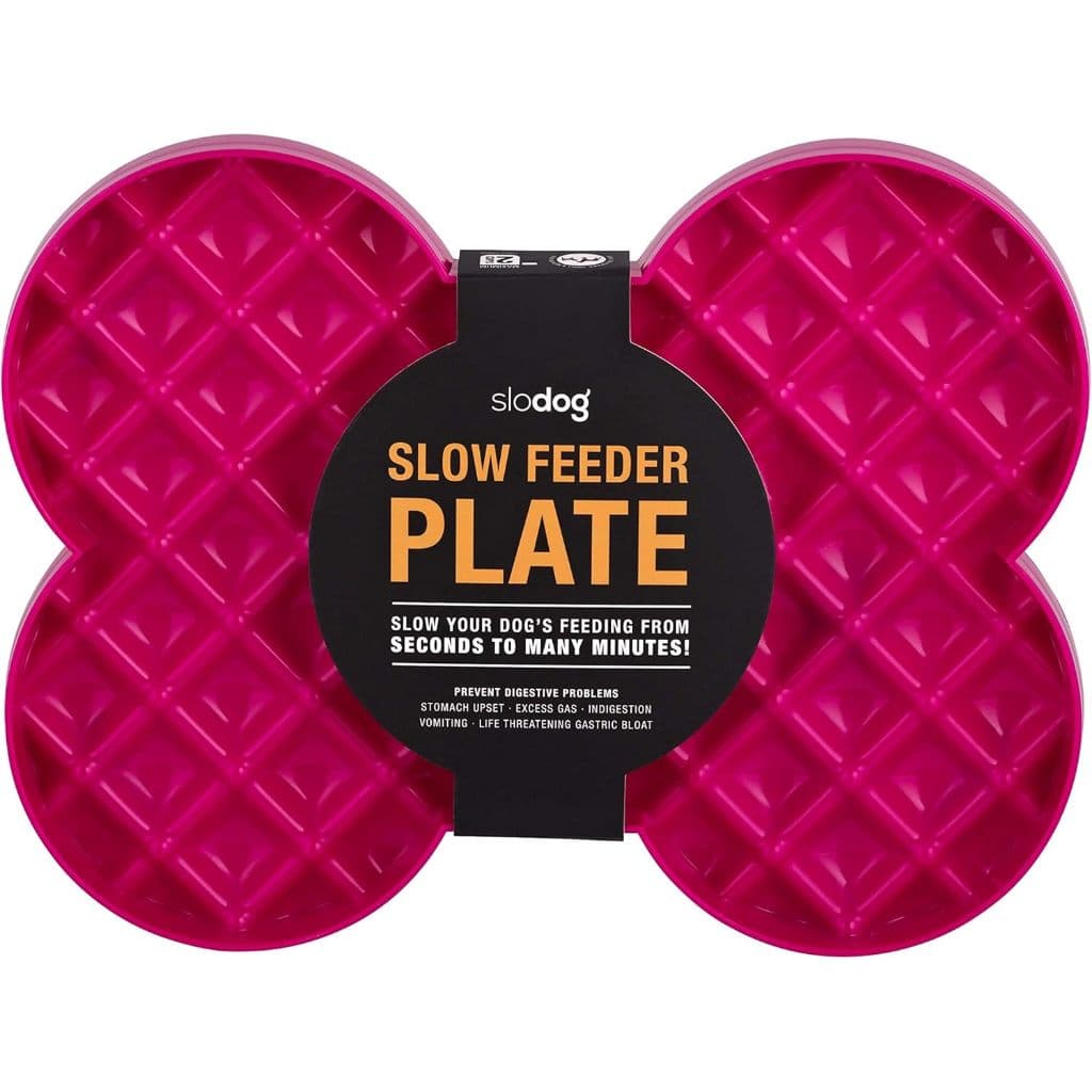 Comedouro Lento LickiMat Slodog Slow Feeder Para Cães,  Rosa