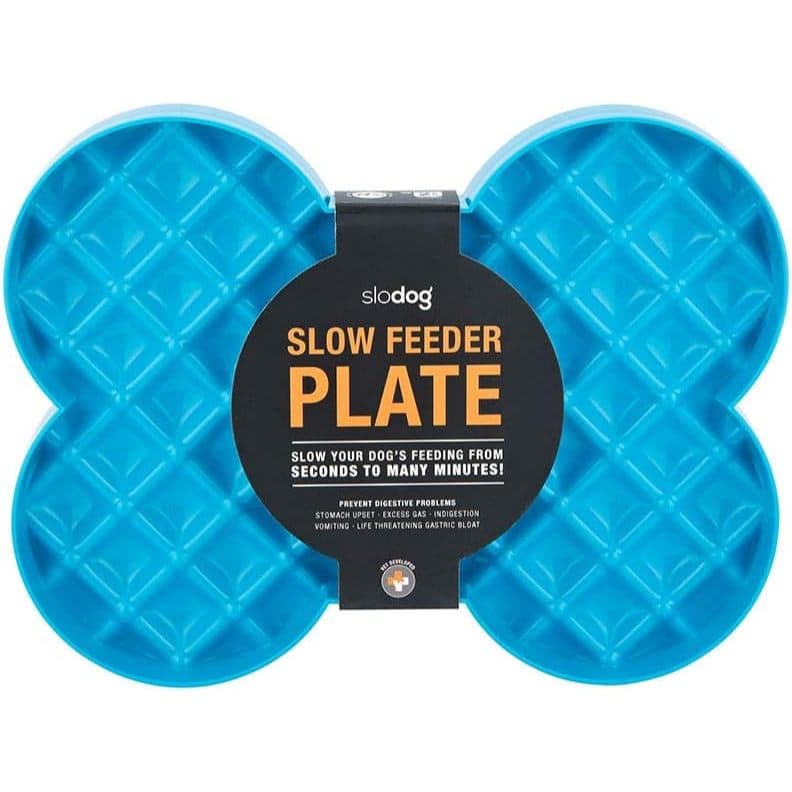 Comedouro Lento LickiMat Slodog Slow Feeder Para Cães Azul