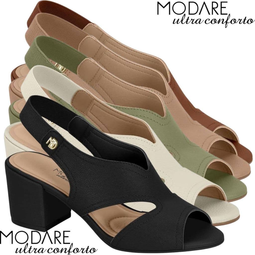 Sandália Feminina Casual Modare Confortável Sofisticada Elegante Macia Moda Tendência Original