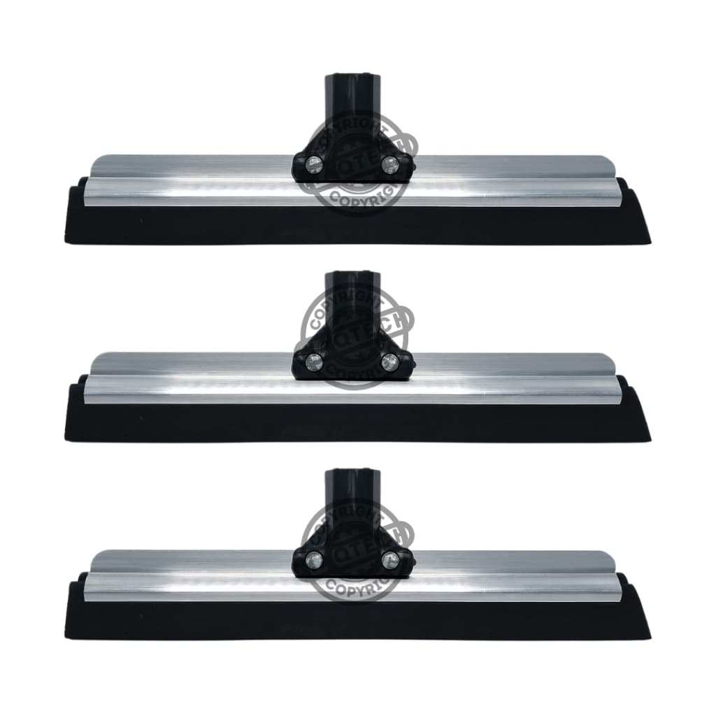 3 Rodos Alumínio Duplo 30cm EVA Flexível Sem Cabo Limpa Piso Porcelanato Banheiro Cozinha Multiuso