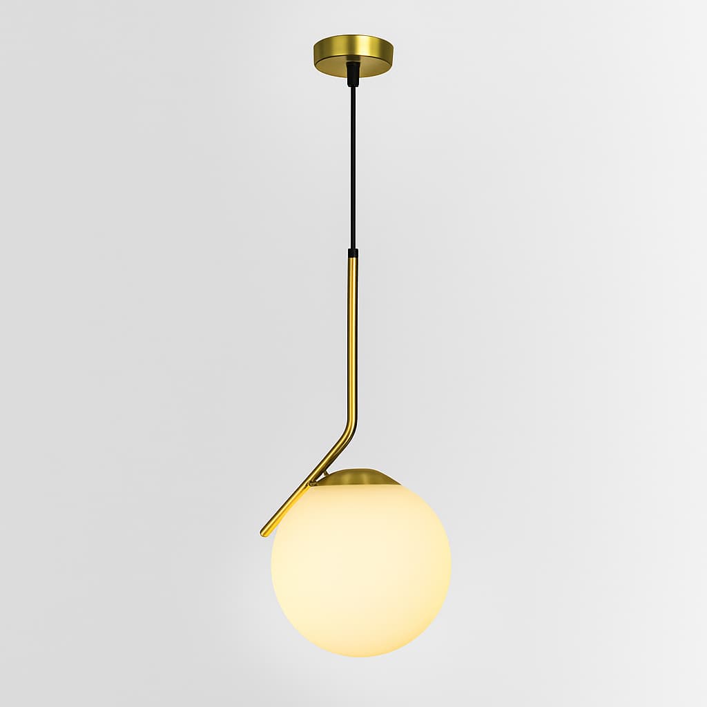 Luminária Pendente Premium Acabamento Dourado Bivolt E27 – Design Moderno para Quarto e Sala