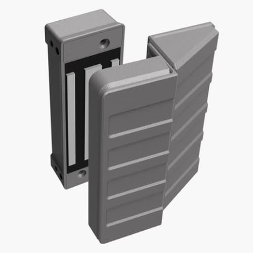 Agl Fechadura Eletromagnética Eletroimã De Porta 150kg Cinza