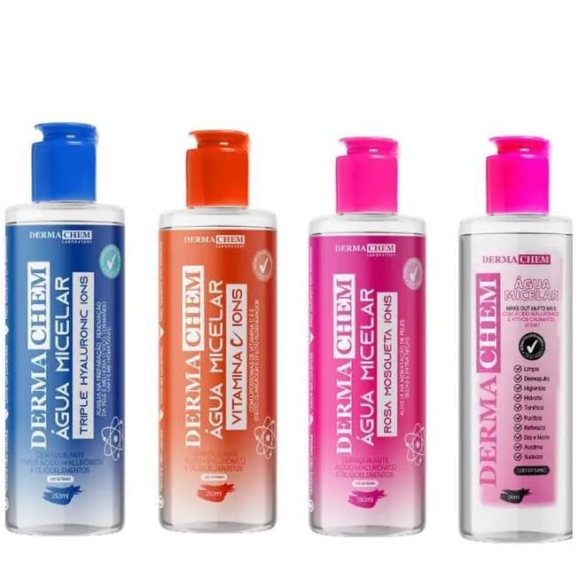 Água Micelar Multifuncional 250ml Dermachem Skincare