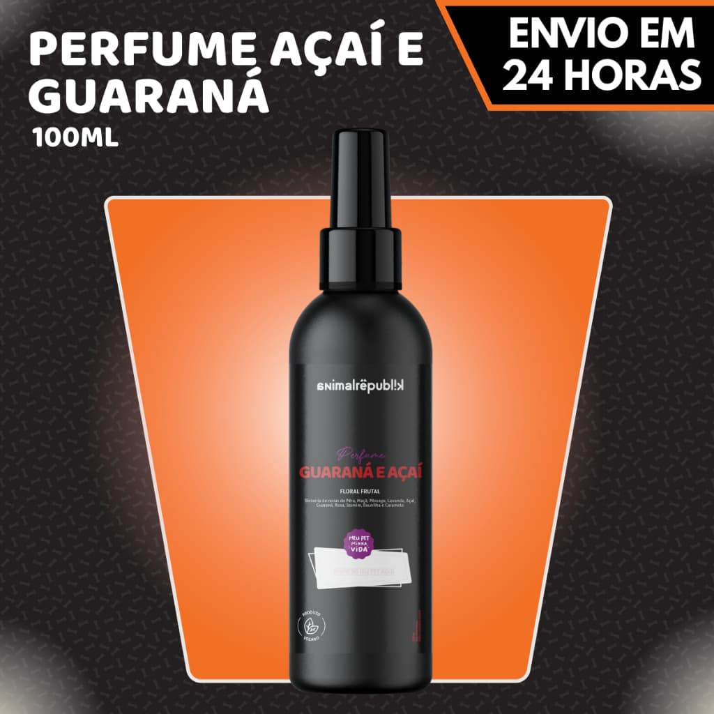 Perfume Pet Guaraná & Açaí Cheiro Duradouro para Cachorro e Gato